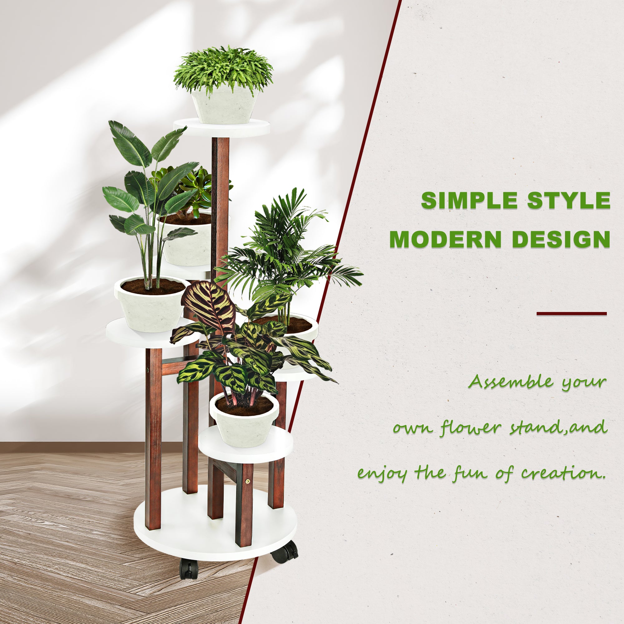 Stylish Plant Display Stands for Indoor & Outdoor Use Cart In Mart