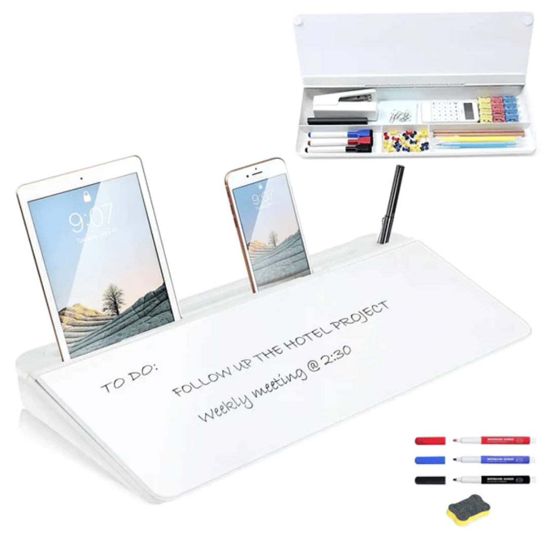 Stay Organised with a Desktop Whiteboard and Organiser Cart In Mart
