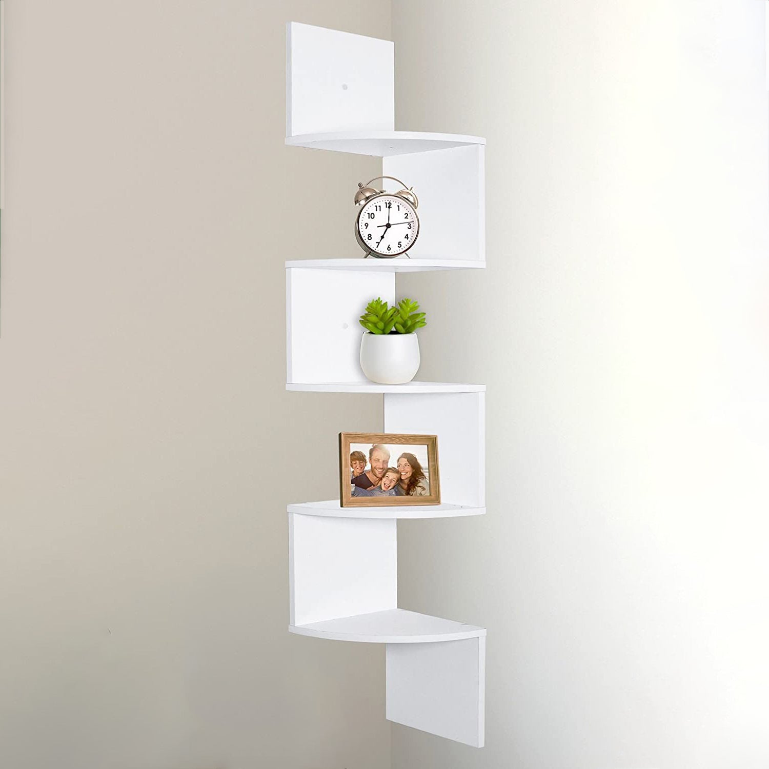 Create More Space with Floating Corner Shelves - Cart In Mart