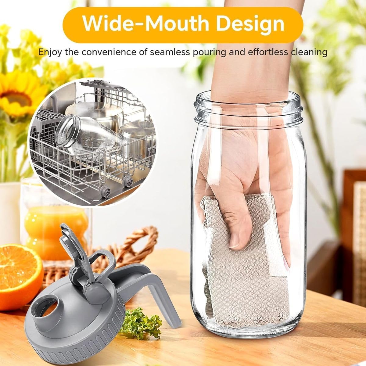 Cart In Mart Pitcher Glass Borosilicate Water Jug for Juice Iced Tea Milk and Beverage