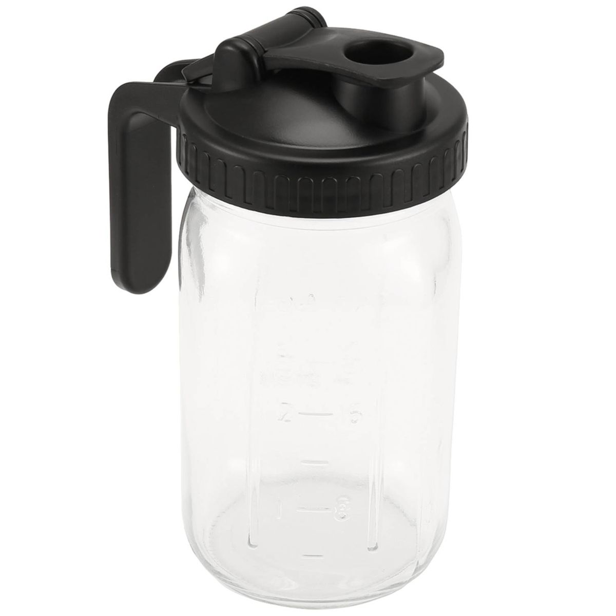 Cart In Mart Borosilicate Glass Water Jug 950ml with Handle Heat Resistant Pitcher