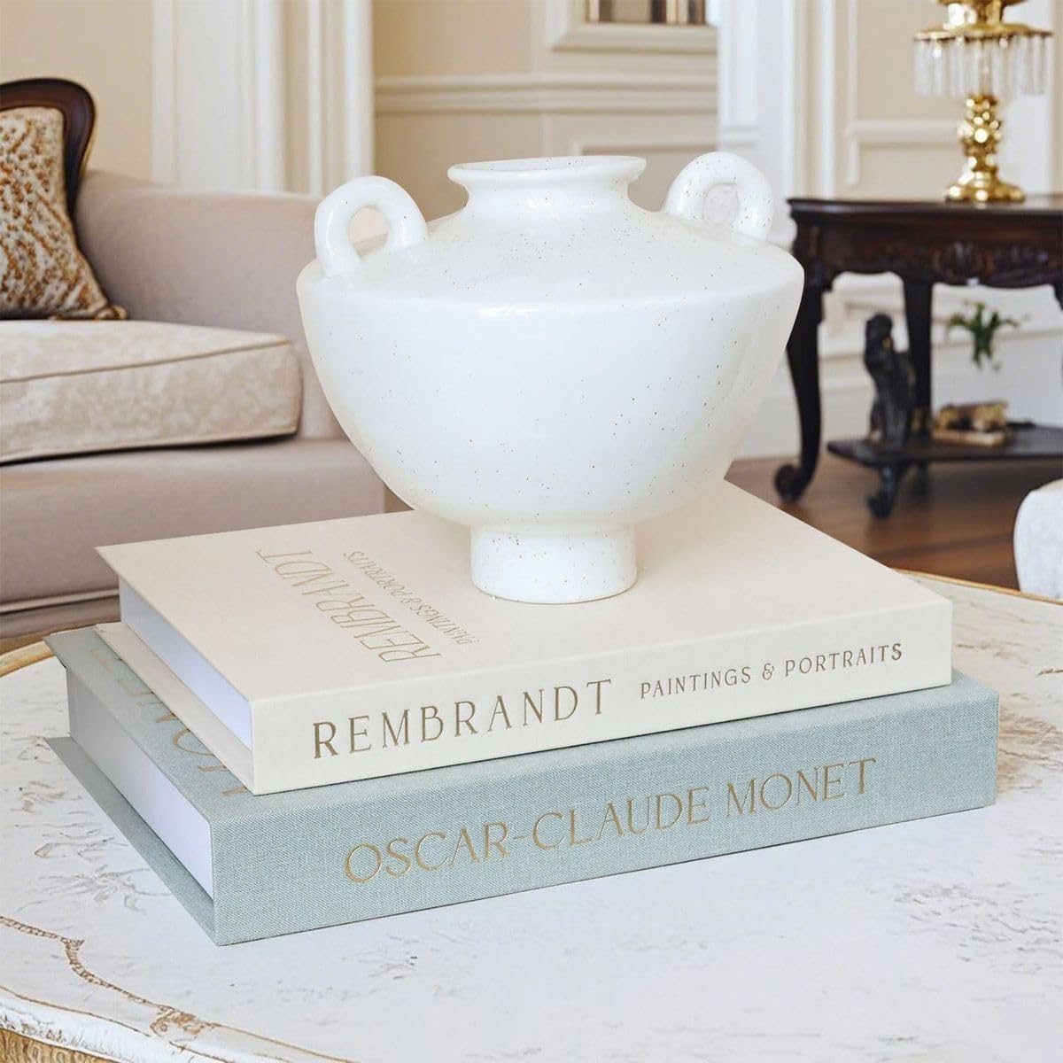 Cart In Mart 2Pcs Decorative Linen Storage Faux Books for Coffee Table Bookshelf Mantel