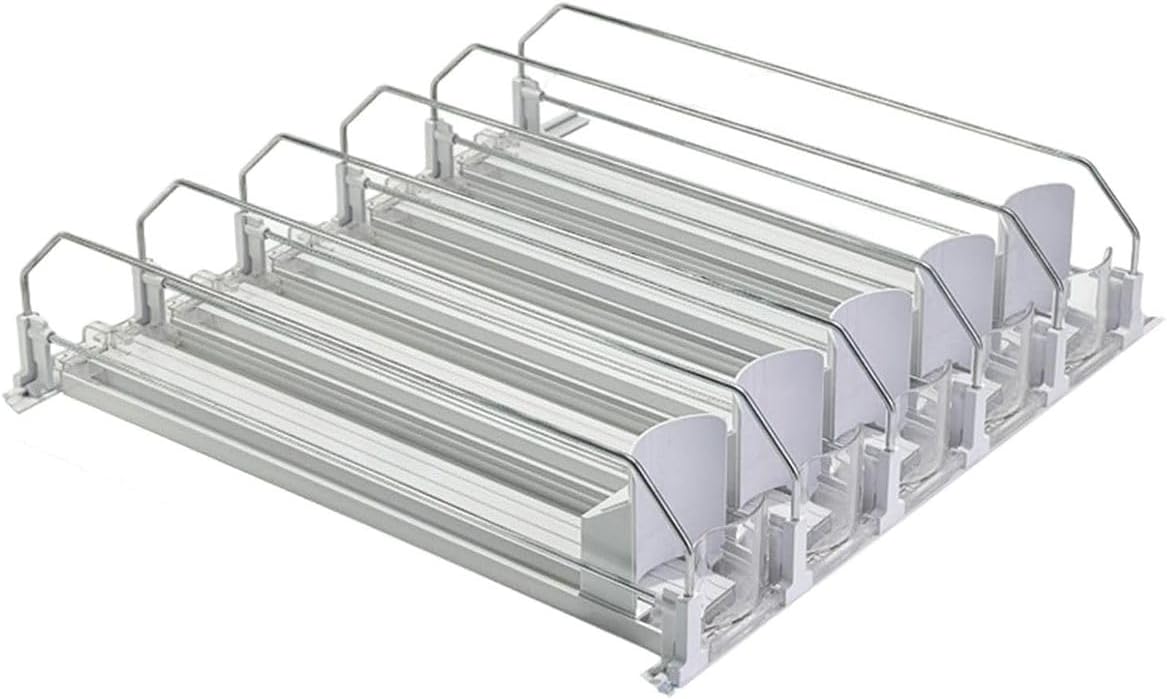 Cart In Mart Self Push Fridge Drink Organizer Automatic Can Dispenser for Refrigerator