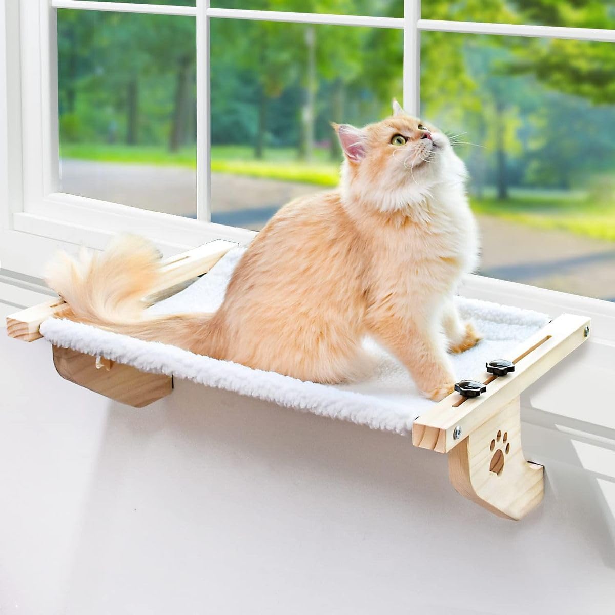 Cart In Mart Cat Sill Window Perch Sturdy Hammock with Cushion