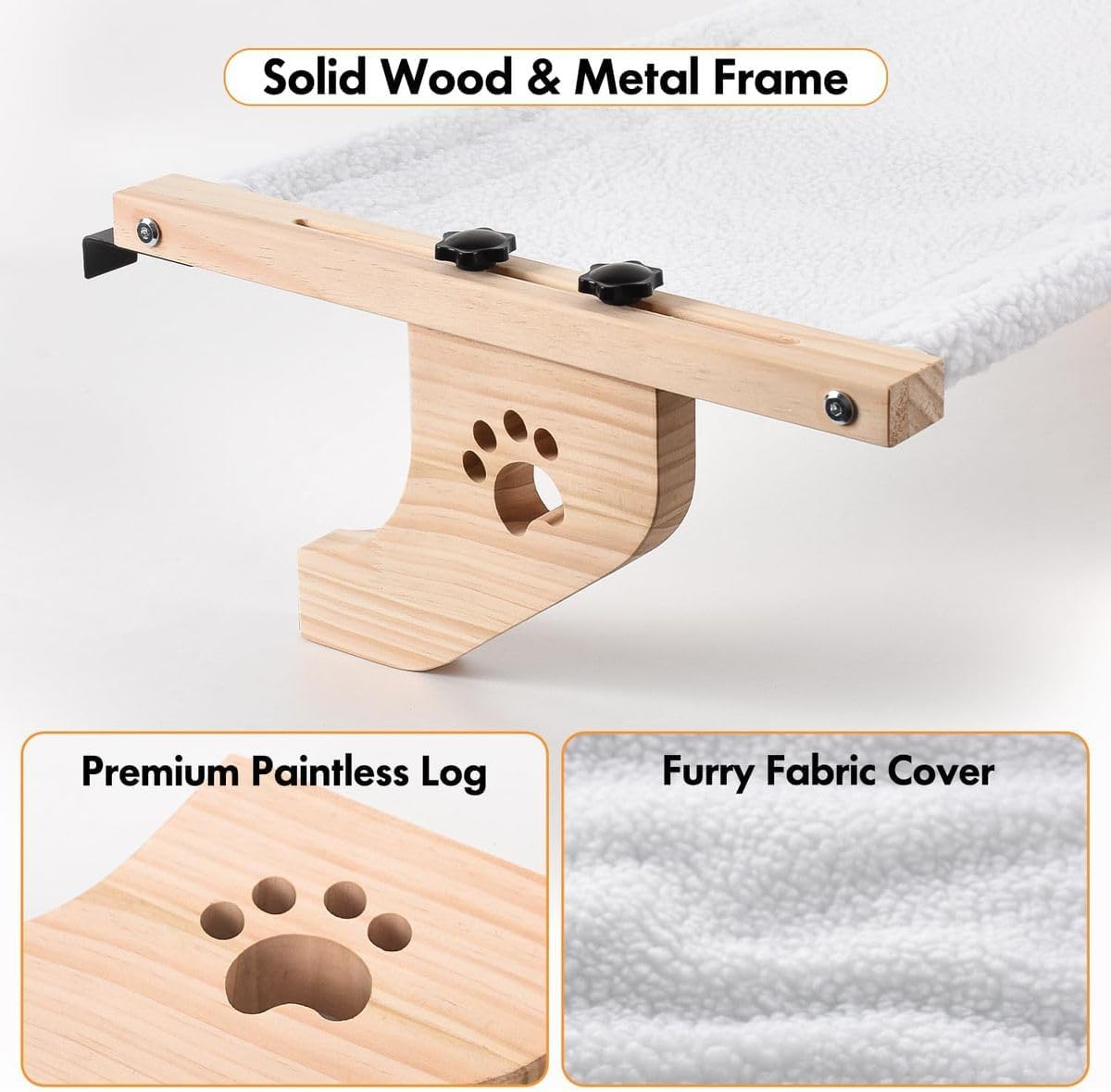 Cart In Mart Cat Sill Window Perch Sturdy Hammock with Cushion