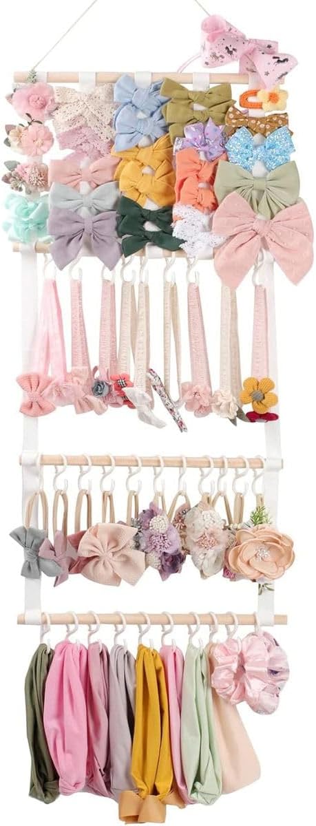 Cart In Mart Headband Holder Hair Bows Organizer Wall Hanging Baby Girl Hair Accessories