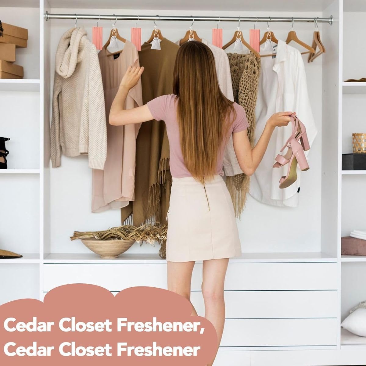 Cart In Mart 42 Piece Cedar Blocks Sachet Natural Fresh Scented For Clothes Drawer Moths
