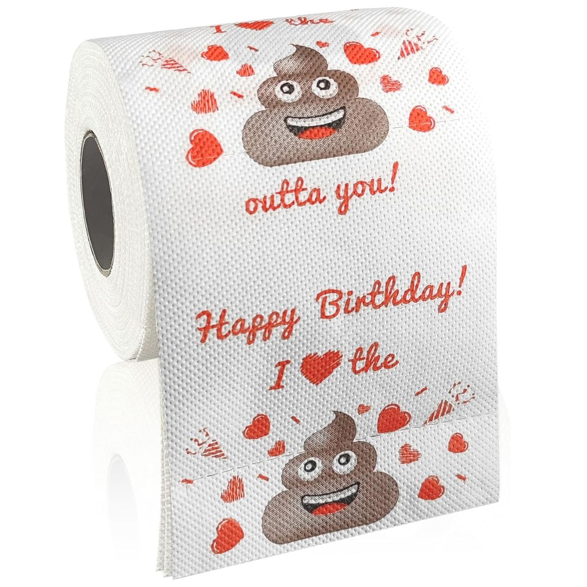 Cart In Mart Love Poop Toilet Paper Roll Funny Valentine's Day Gag Cute Gift for Him/Her