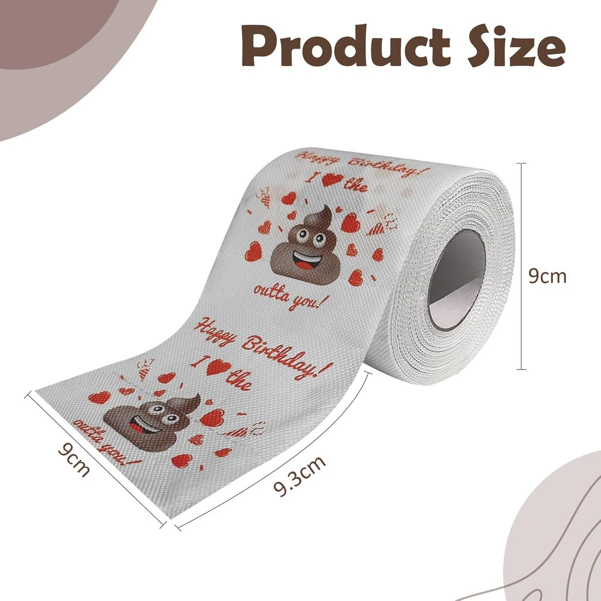 Cart In Mart Love Poop Toilet Paper Roll Funny Valentine's Day Gag Cute Gift for Him/Her