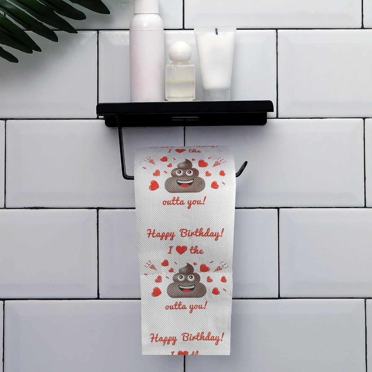 Cart In Mart Love Poop Toilet Paper Roll Funny Valentine's Day Gag Cute Gift for Him/Her