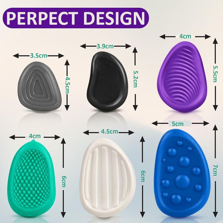 Cart In Mart 6Pack Sensory Stone Fidget Toys Textured Worry Stones Anx ...