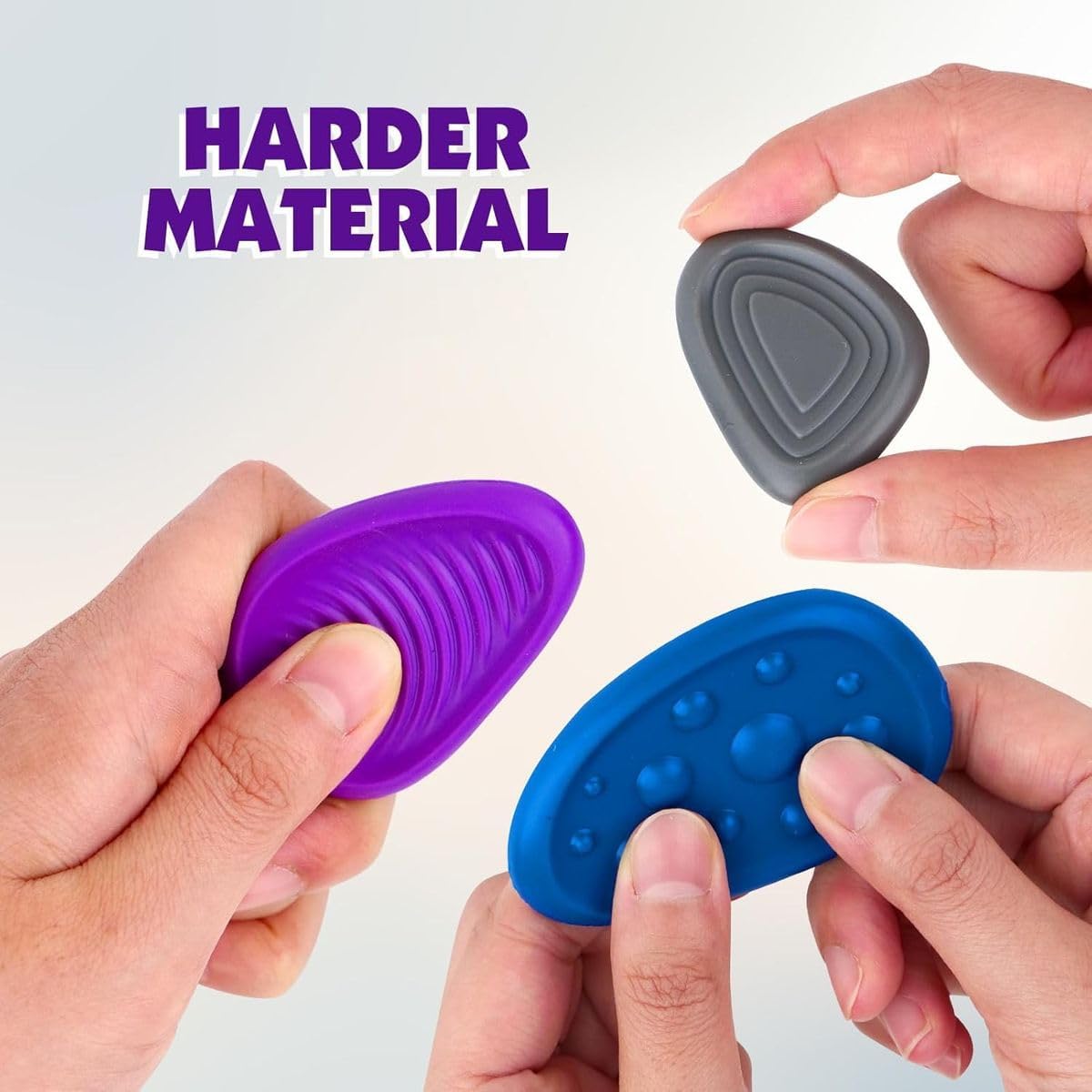 Cart In Mart 6Pack Sensory Stone Fidget Toys Textured Worry Stones Anxiety Relief Autism