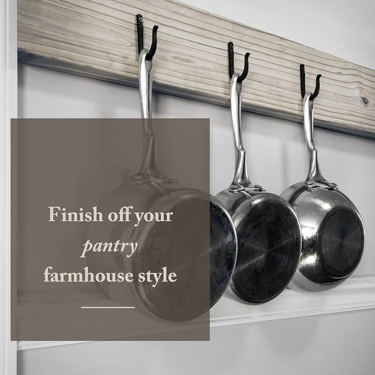 Cart In Mart Cast Iron Wall Hooks Rustic Farmhouse Decorative Hooks Heavy Duty RustProof