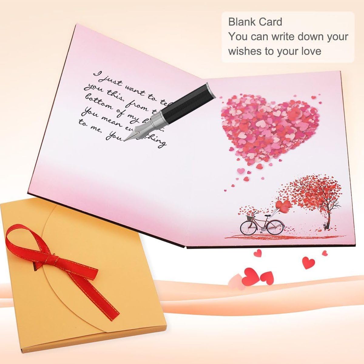 Cart In Mart Handmade Walnut Wood Love Greeting Card Laser Cut Heart Valentine's Day