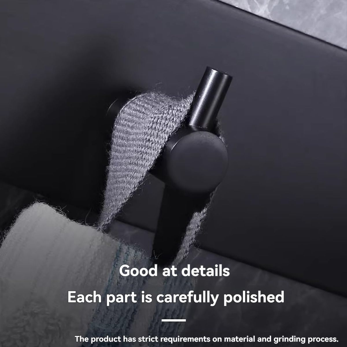 Cart In Mart 3 Hooks Key Holder Self-Adhesive Stainless Steel Matte Black Wall Mount