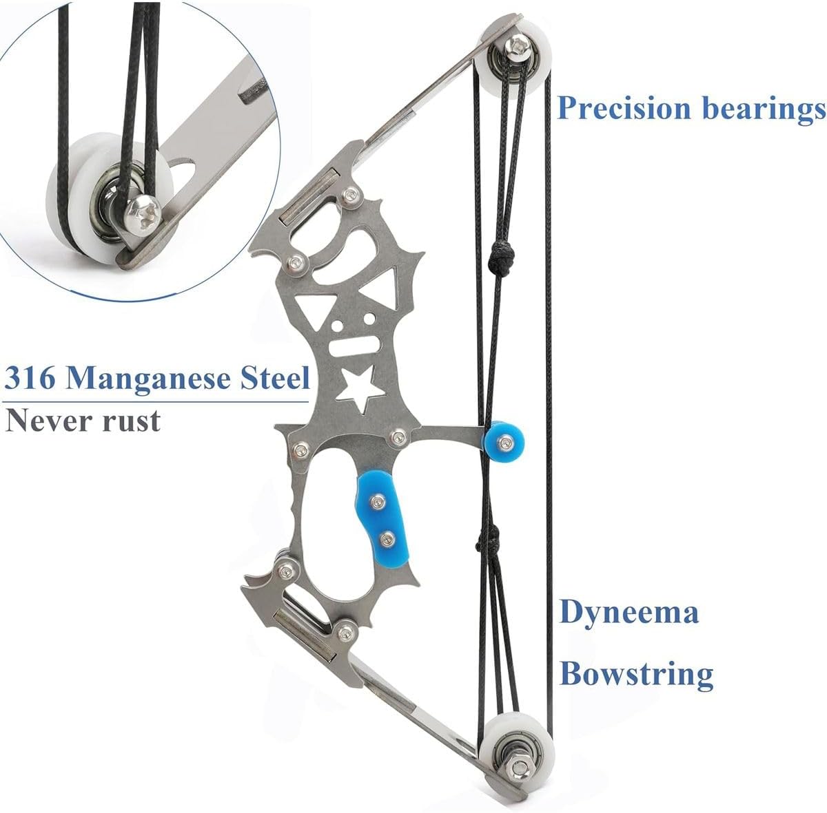 Practice Archery Bow Set Left Right Hand Compound Hunting Bow Metal Handle