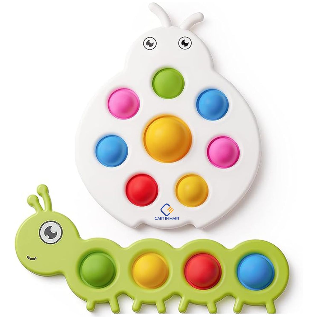 Cart In Mart Fidget Popper Sensory Baby Toys Push & Pop Busy Board Montessori Toddler Toy