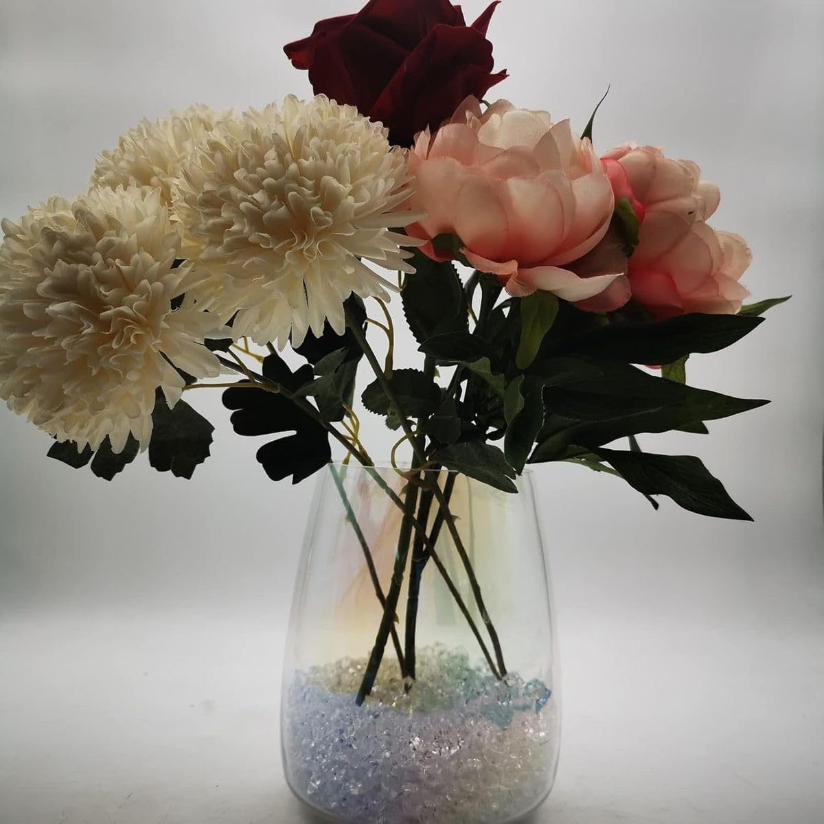 Cart In Mart 150 Pcs Fake Ice Rocks Acrylic Gems Crystals Plastic Diamonds Vase Fillers - Transparent