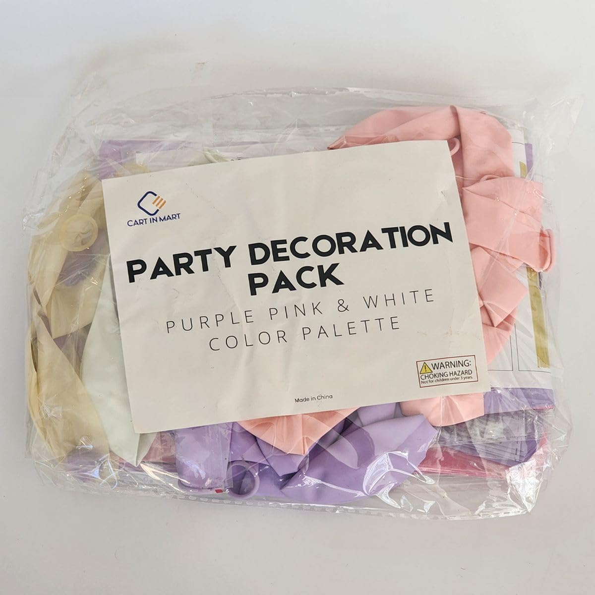 Cart In Mart Purple and Pink Birthday Party Decorations - Complete Set For Women and Girls