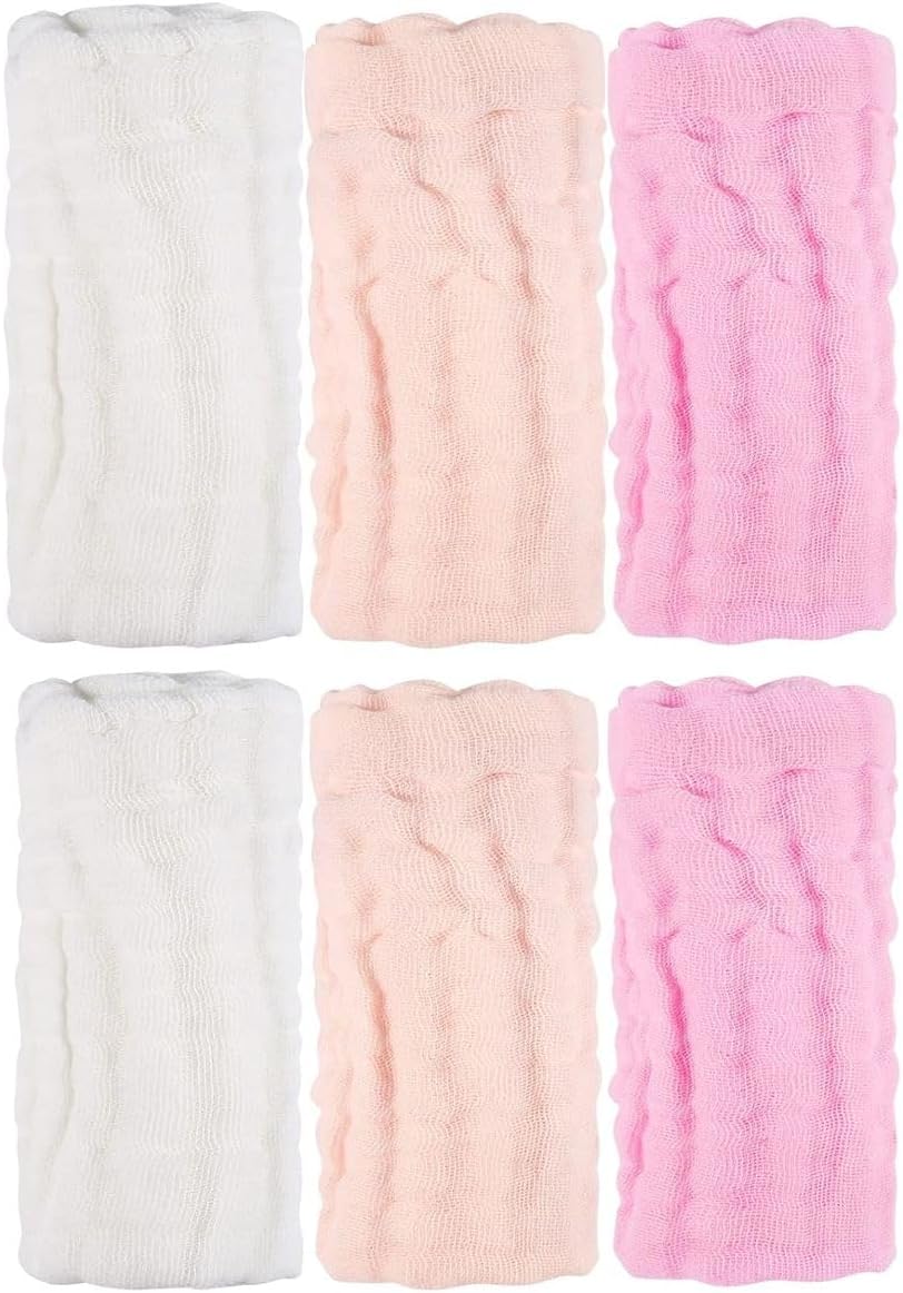 Cart In Mart 6-Piece Baby Washcloths & Burp Cloths Cotton Soft & Absorbent Newborn Towels