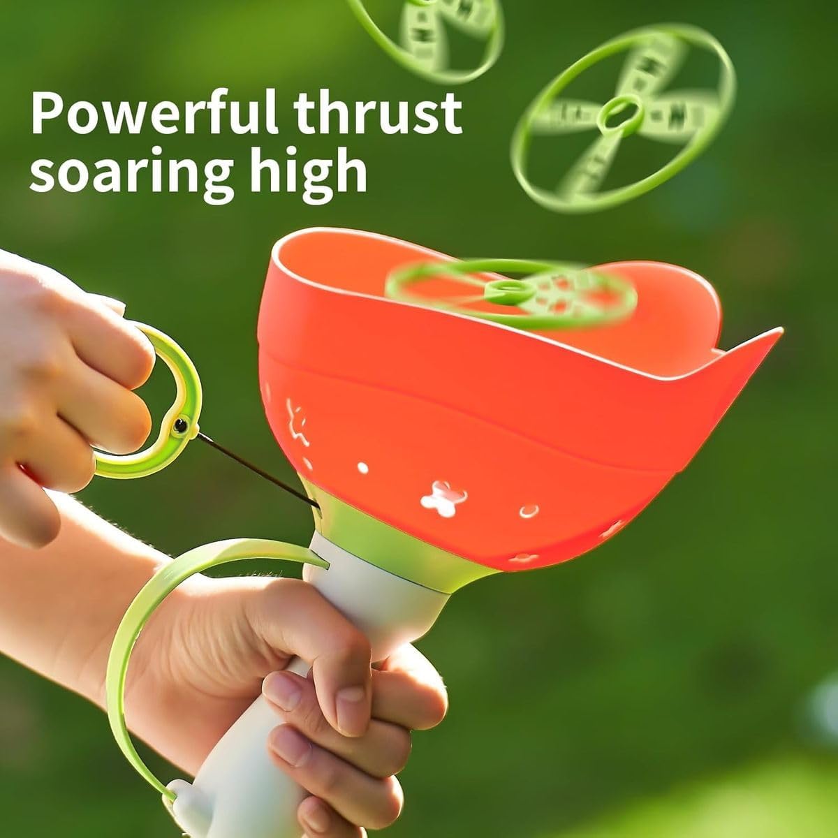 Cart In Mart Outdoor Toys for Kids Ages 4-10 Flying Disc Launcher Catch Game with Discs