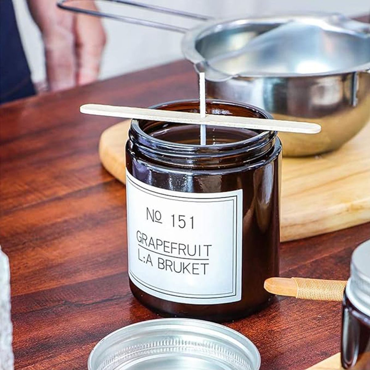 Cart In Mart 300Pcs Functional Smokeless Candle Wicks Pre Waxed Cotton Wicks Metal Tabs