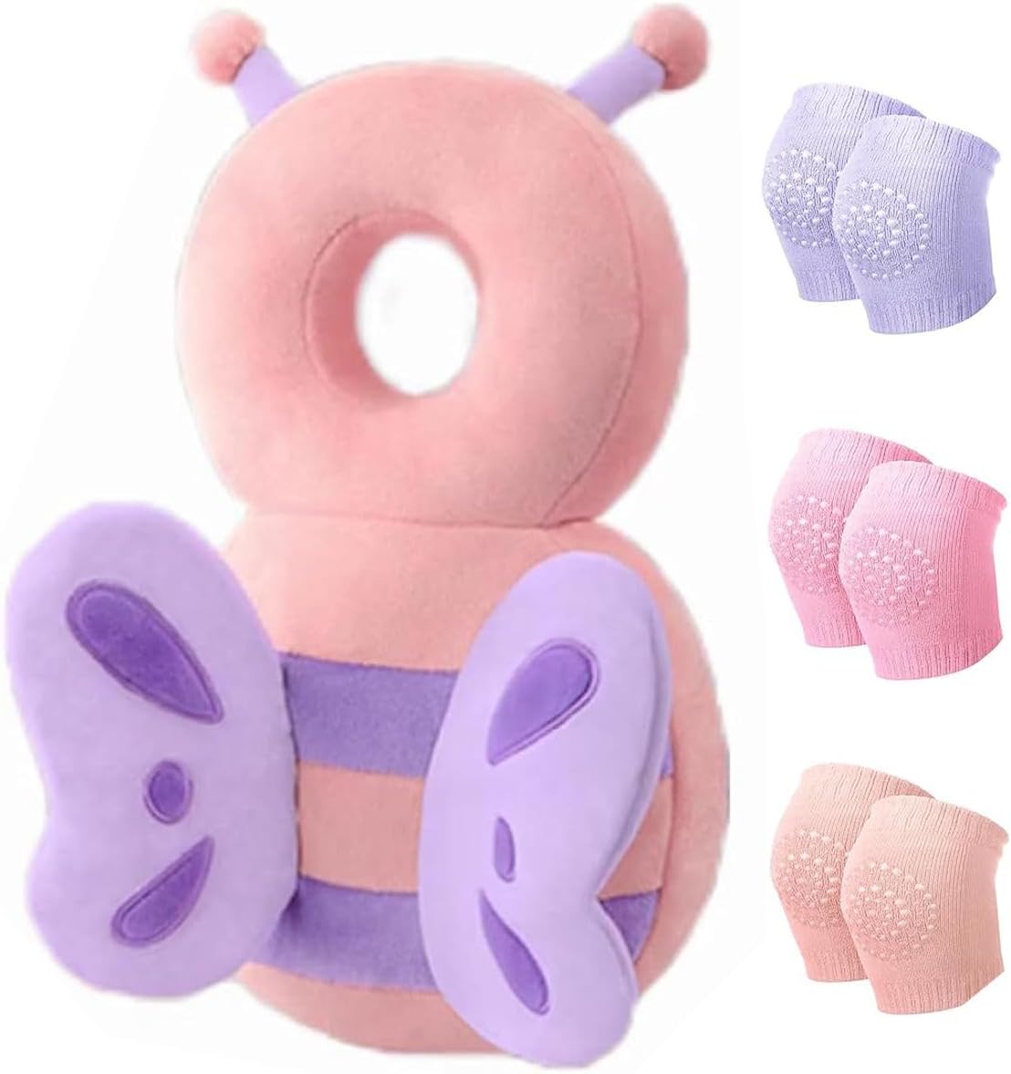 CIM-1242 Baby Head Protection Backpack Adjustable Strap with Toddler Safety knee Pad