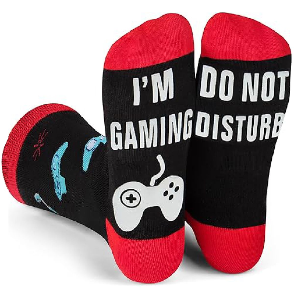Cart In Mart Do Not Disturb I'm Gaming Funny Socks Gamer Socks for Teen Boys & Men Gift