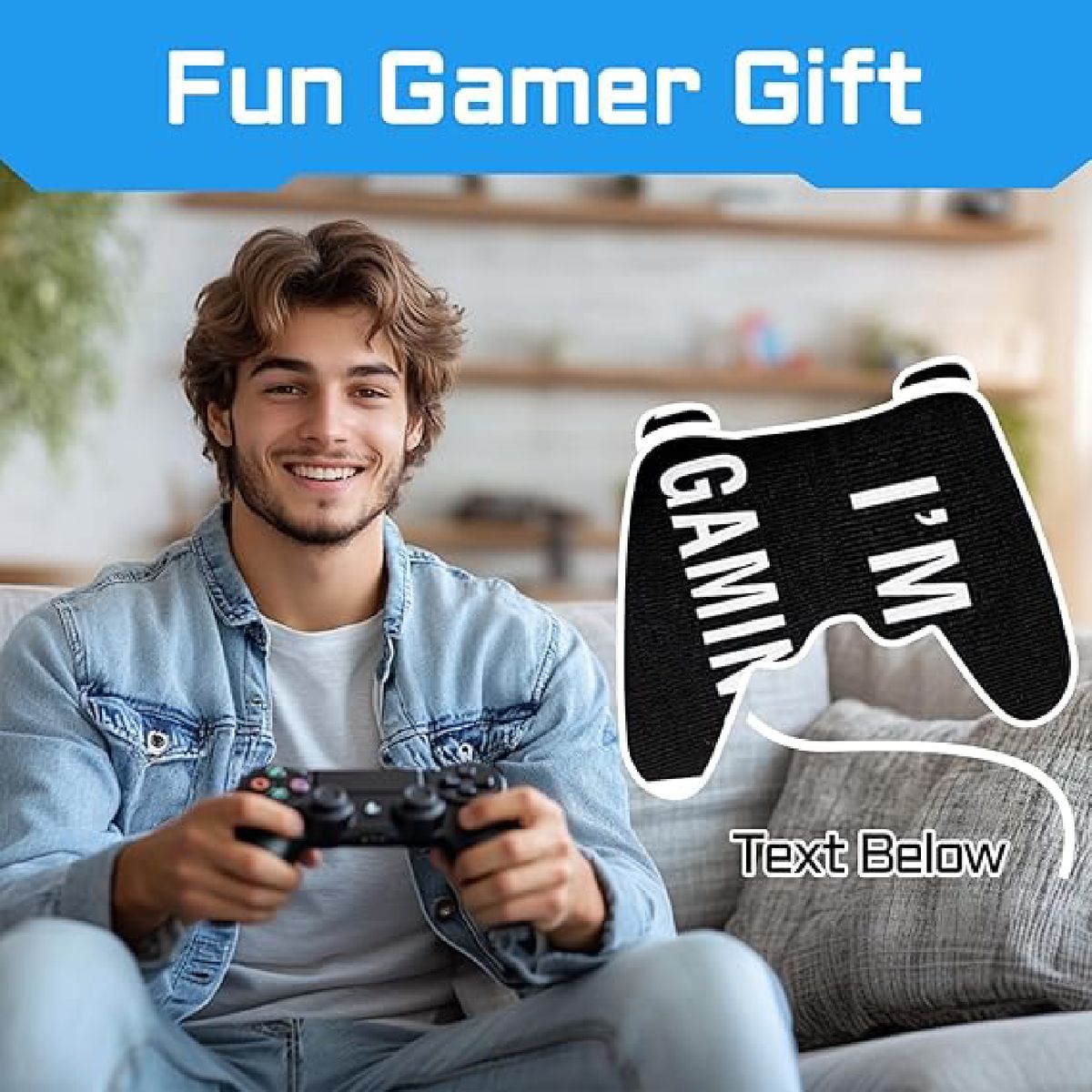 Cart In Mart Do Not Disturb I'm Gaming Funny Socks Gamer Socks for Teen Boys & Men Gift