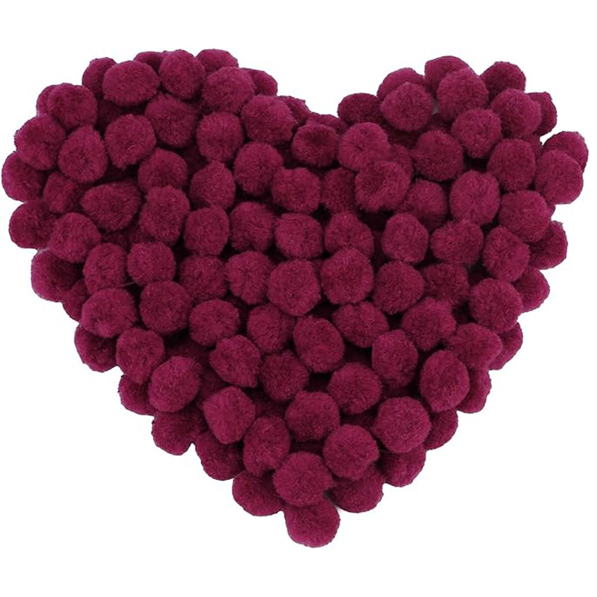 Cart In Mart 200Pcs Craft Pom Poms 1 Inch Fuzzy Pompom Balls DIY Arts Party Decorations - Purple
