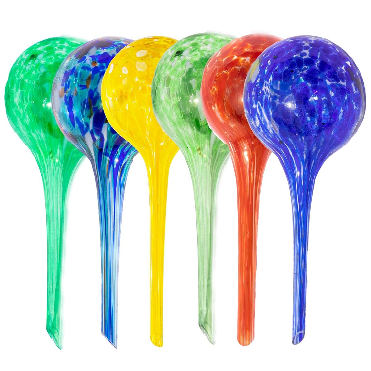 Cart In Mart 6Pcs Plant Watering Globes Glass Self-Watering Bulbs Indoor Outdoor Plants
