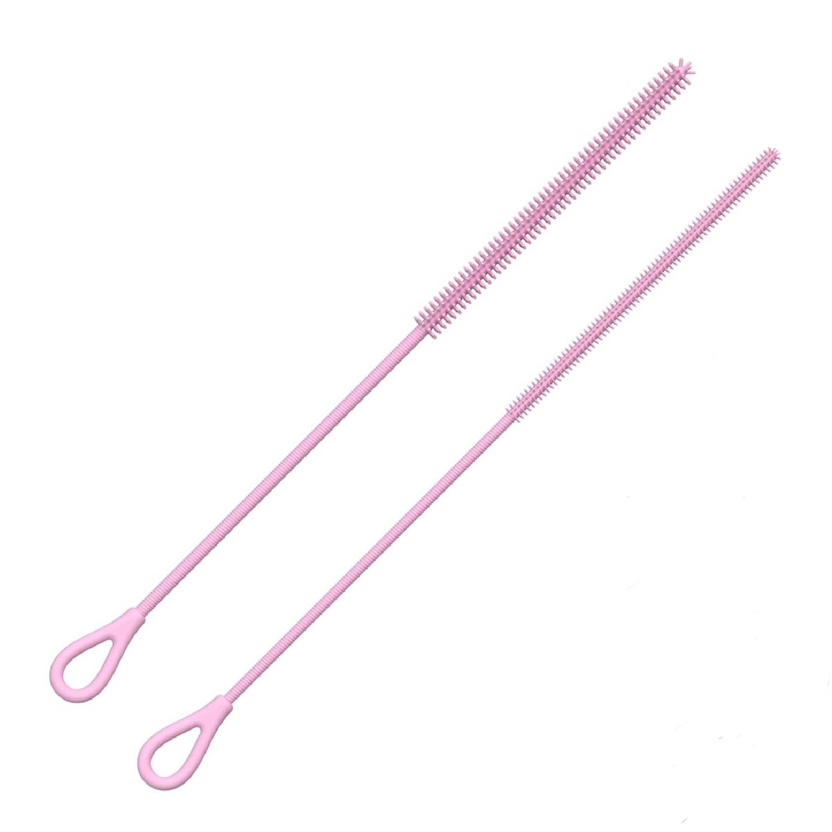 Cart In Mart Silicone Straw Cleaner Brushes Extra Long Reusable Flexible Straw Cleaning