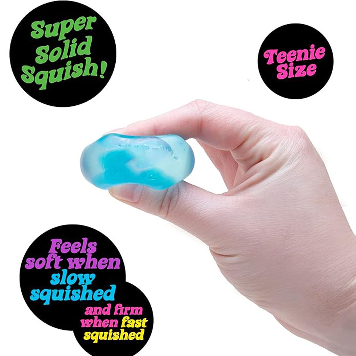 Cart In Mart Sensory Squeeze Toy Squishy Cube Stress Relief Fidget Toy for Kids & Adults - Blue