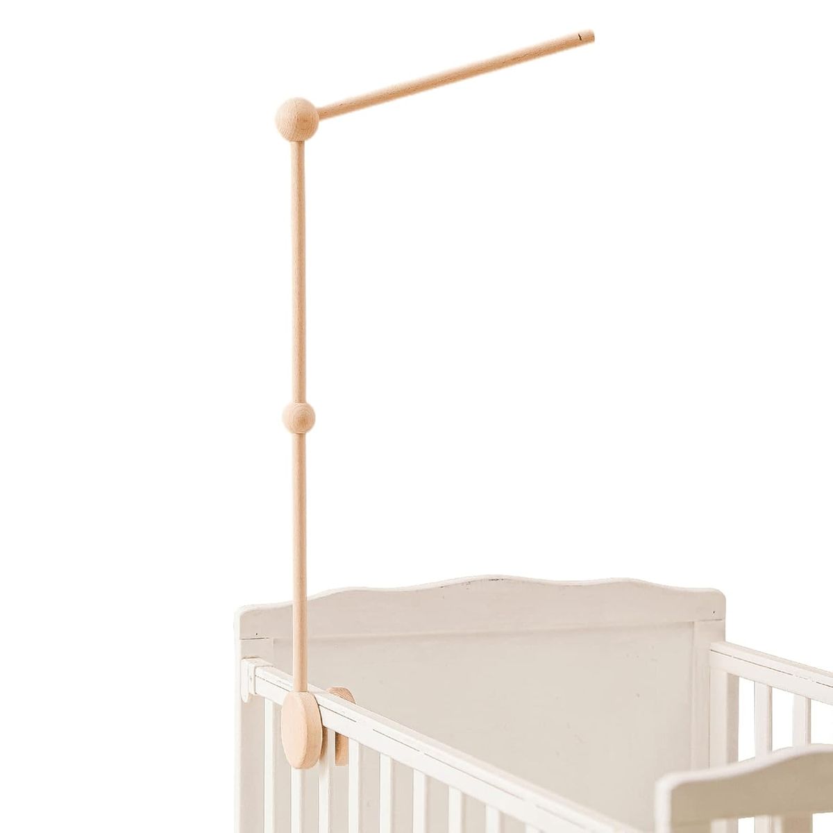 Cart In Mart Crib Mobile Holder Arm Stable Wooden Baby Cot Mobile Hanger Nursery Decor