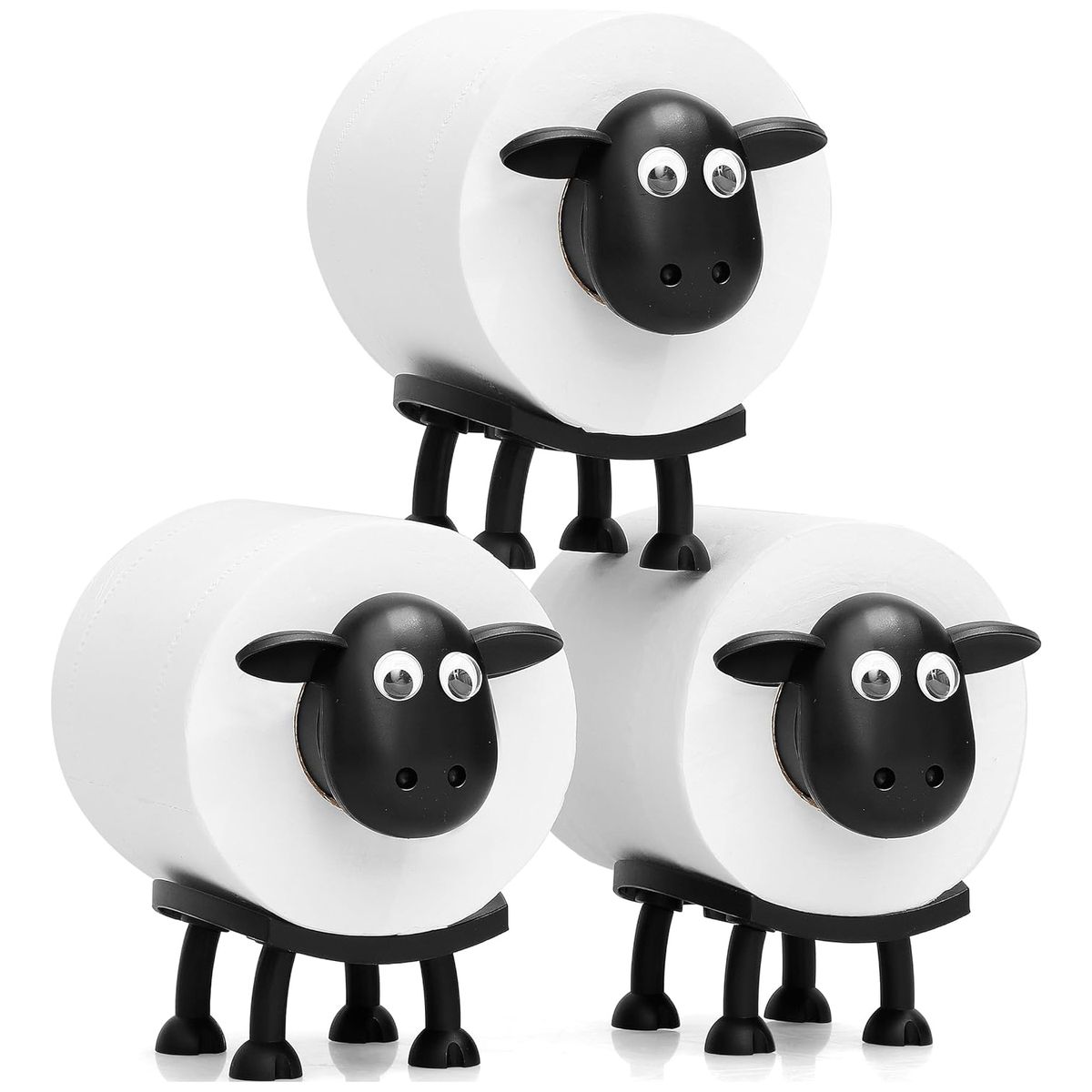 Cart In Mart Sheep Toilet Roll Holder Free Standing 3D Toilet Paper Storage for Bathroom