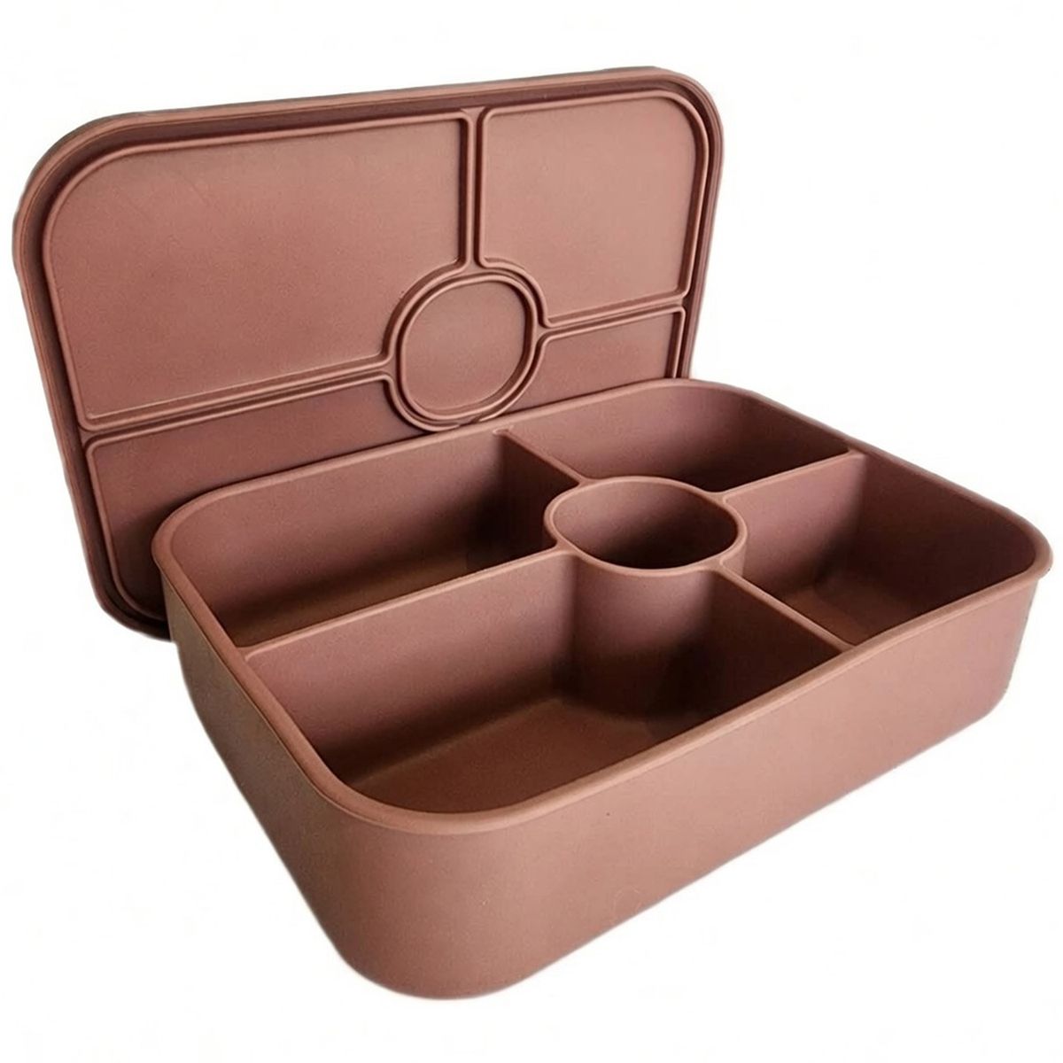 Cart In Mart Bento Lunch Box Reusable Leak-Proof Meal Prep Silicone Snack Container - Pink