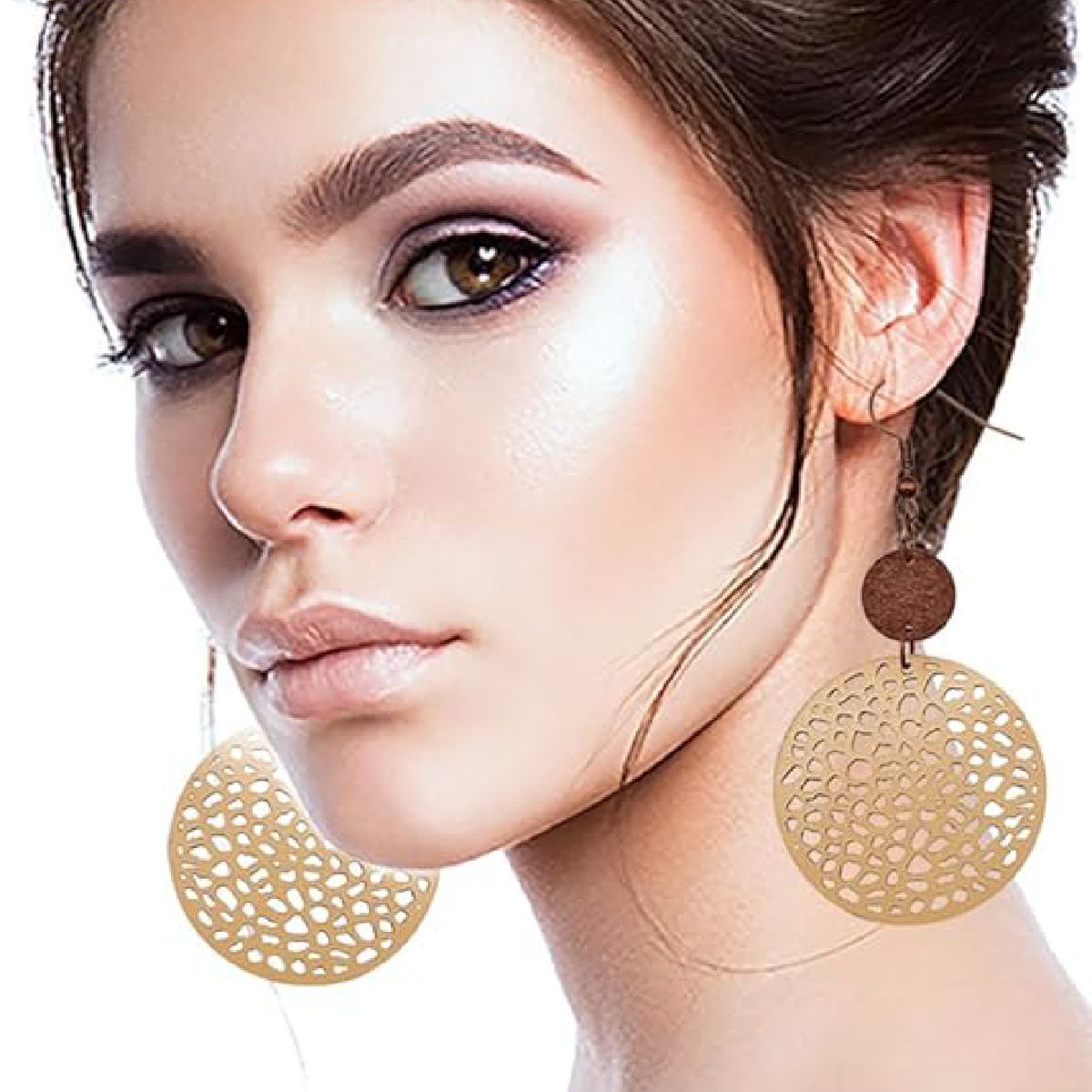 Cart In Mart 12 Pairs Boho Vintage Geometric Round Earrings Lightweight Fashion Jewelry