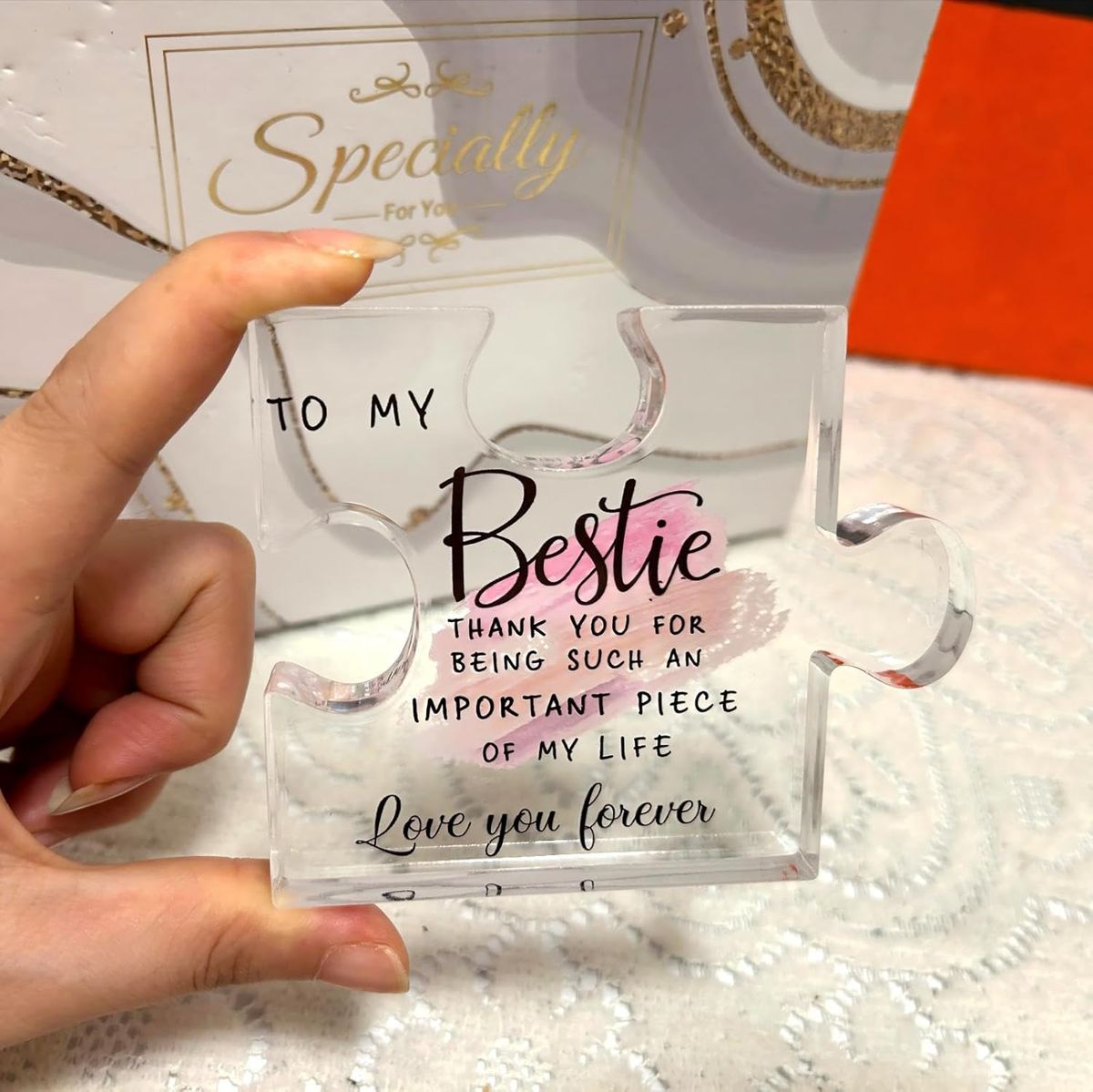 Cart In Mart Mini Acrylic Decorative Sign Gift For Best Friend Birthday Thank You Bestie