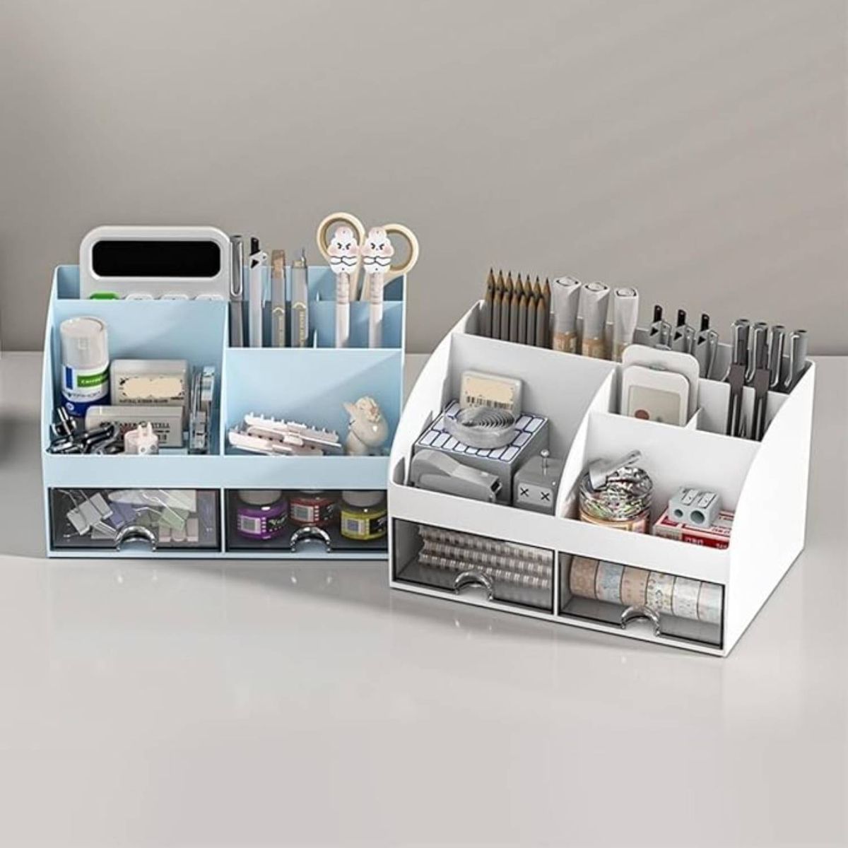 Cart In Mart Desktop Storage Drawer Organiser Box Multi-Drawer Plastic Desk Organizer