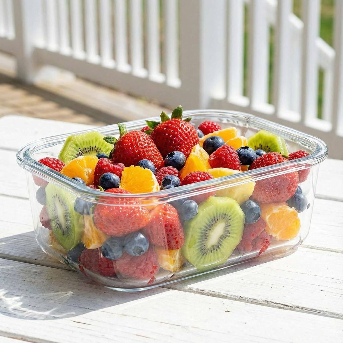 Cart In Mart Large Glass Food Storage Containers with Locking Lids BPA-Free Leakproof