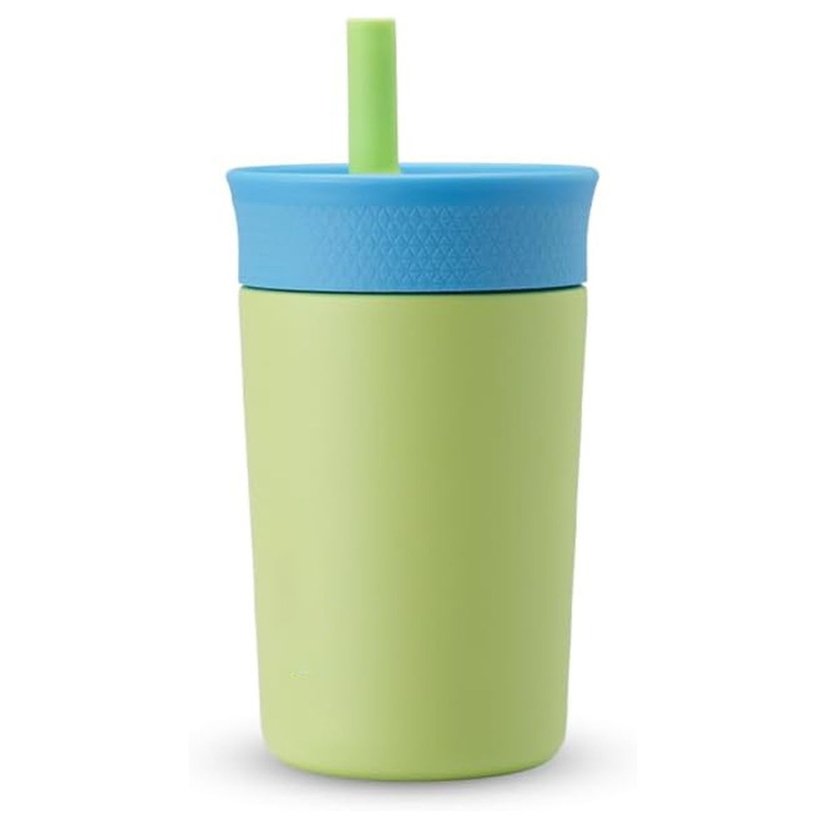 Cart In Mart Insulated Stainless Steel Kids Water Bottle Straw Spill Resistant Tumbler - Green