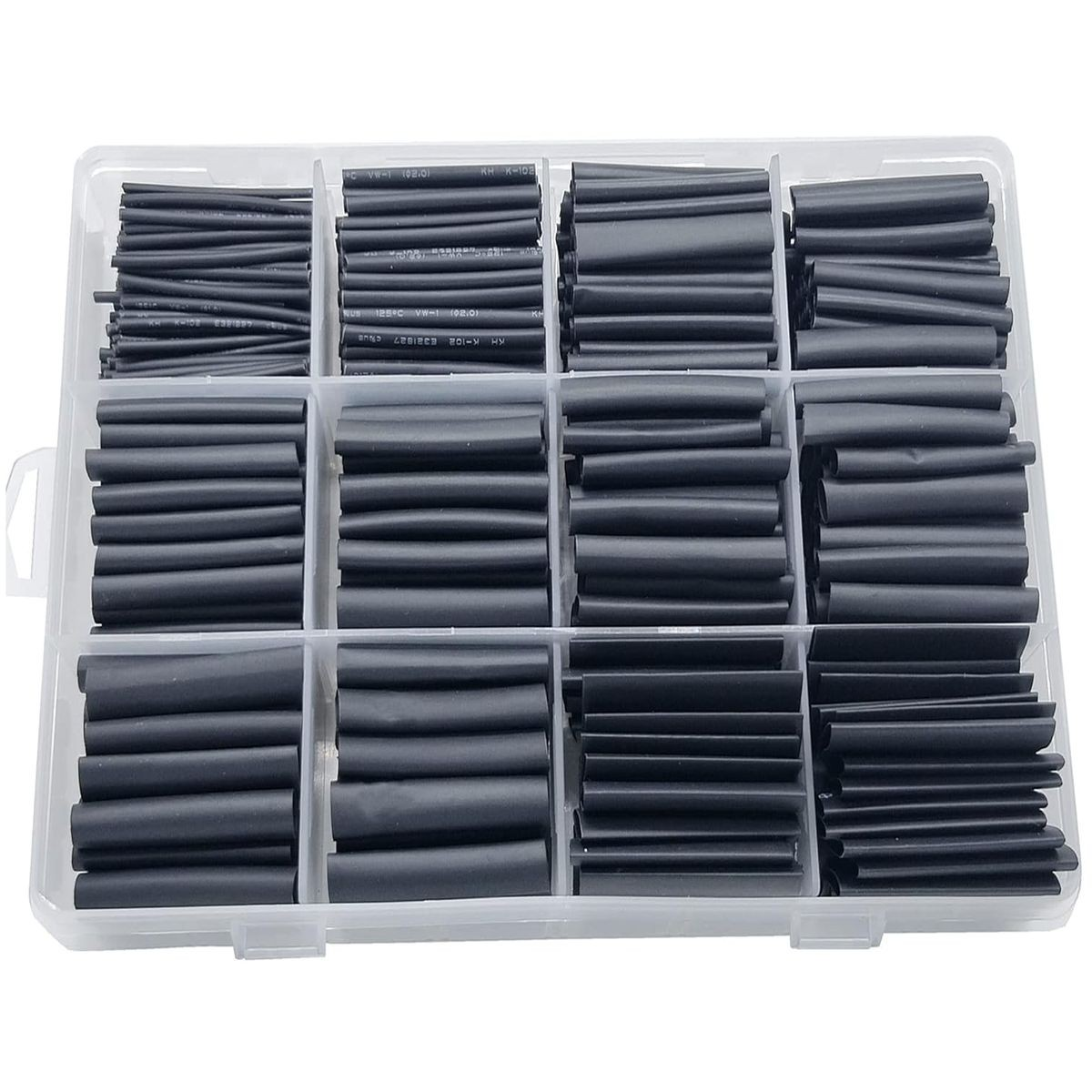 Cart In Mart 650 Piece Heat Shrink Tubing Kit- Wire Wrap Tube UL Ratio 2:1 Insulation