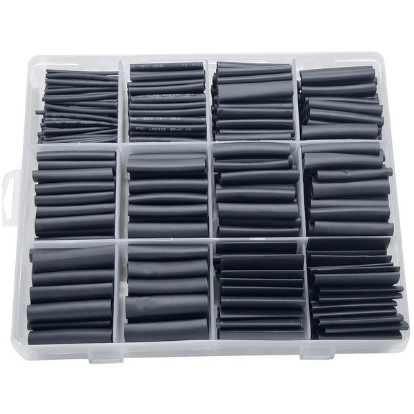 Cart In Mart 650 Piece Heat Shrink Tubing Kit- Wire Wrap Tube UL Ratio 2:1 Insulation