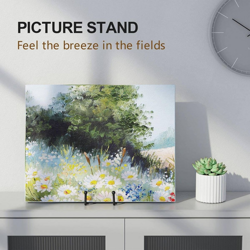 Cart In Mart 2 Pack Decorative Plate Display Stand For Cook Book Photo Easel -Metal