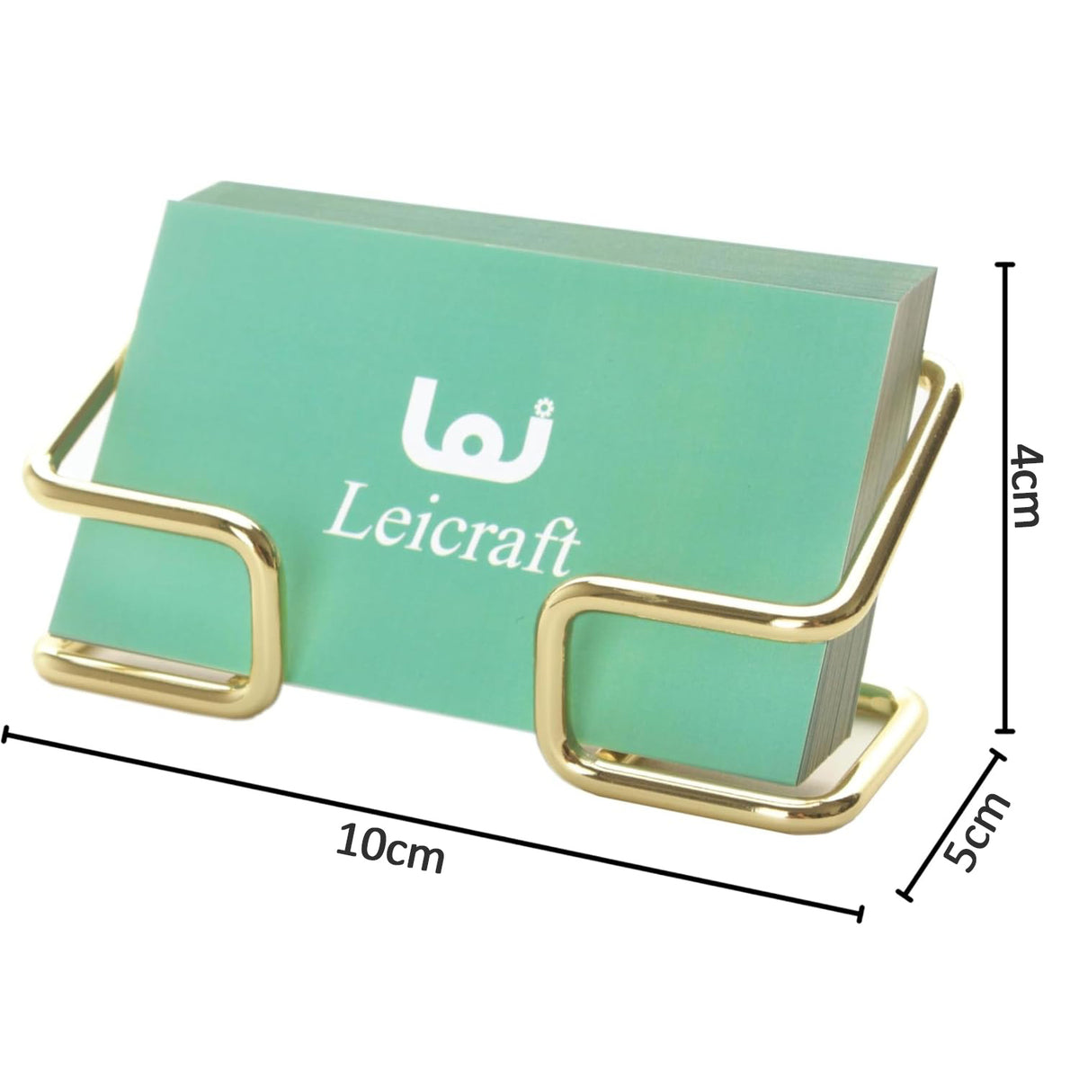 Cart In Mart 2 Pack Metal Gold Business Card Holder Display For Desk Home Office-Premium