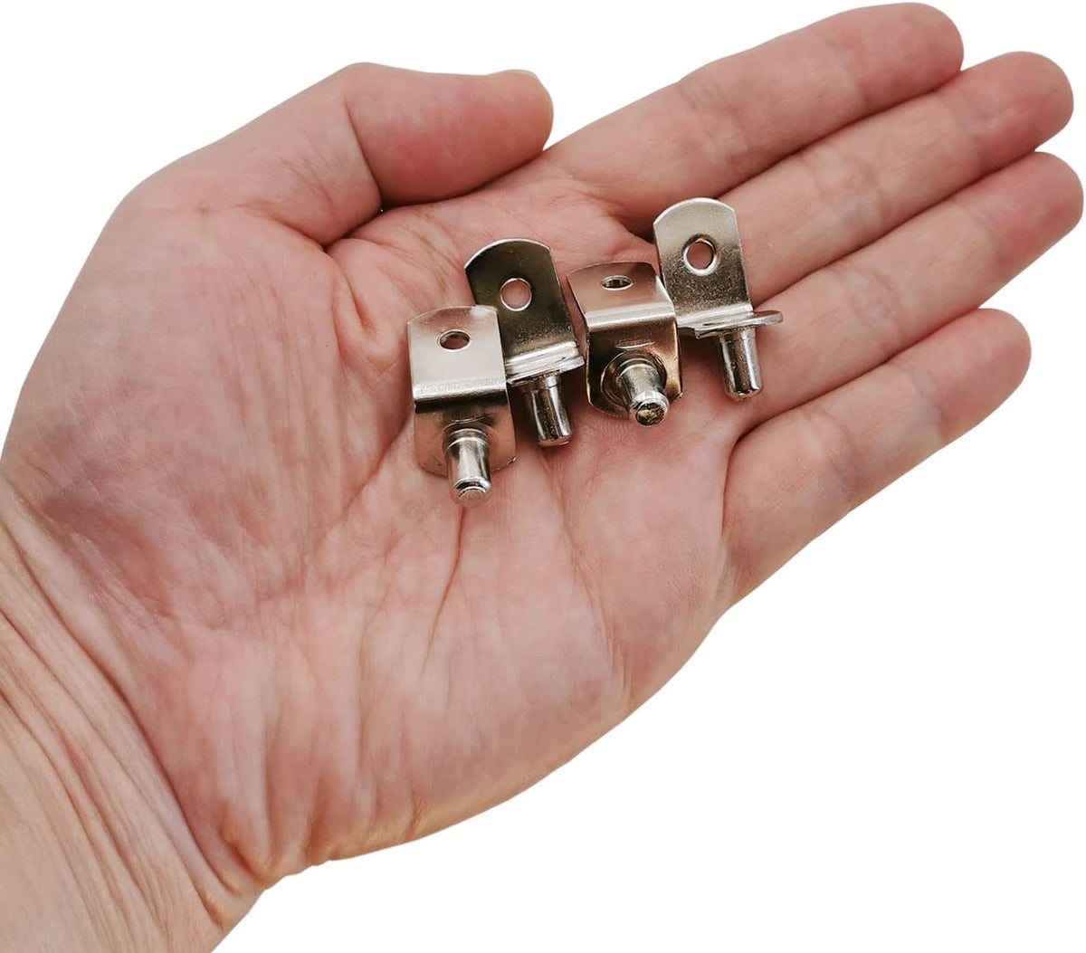 Cart in Mart 50 Pack-5mm L Shaped Shelf Pegs With Hole Furniture Cabinet Support Pins