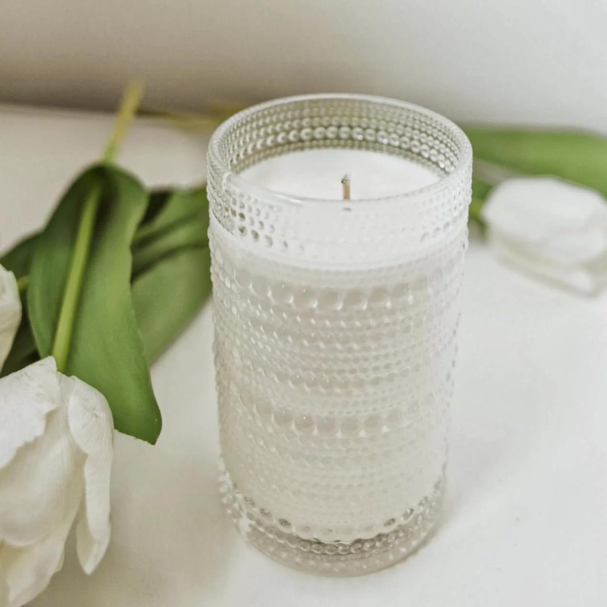 Cart In Mart Vintage Hobnail Drinking Glasses For Wine Cocktail Glassware - Set of 8