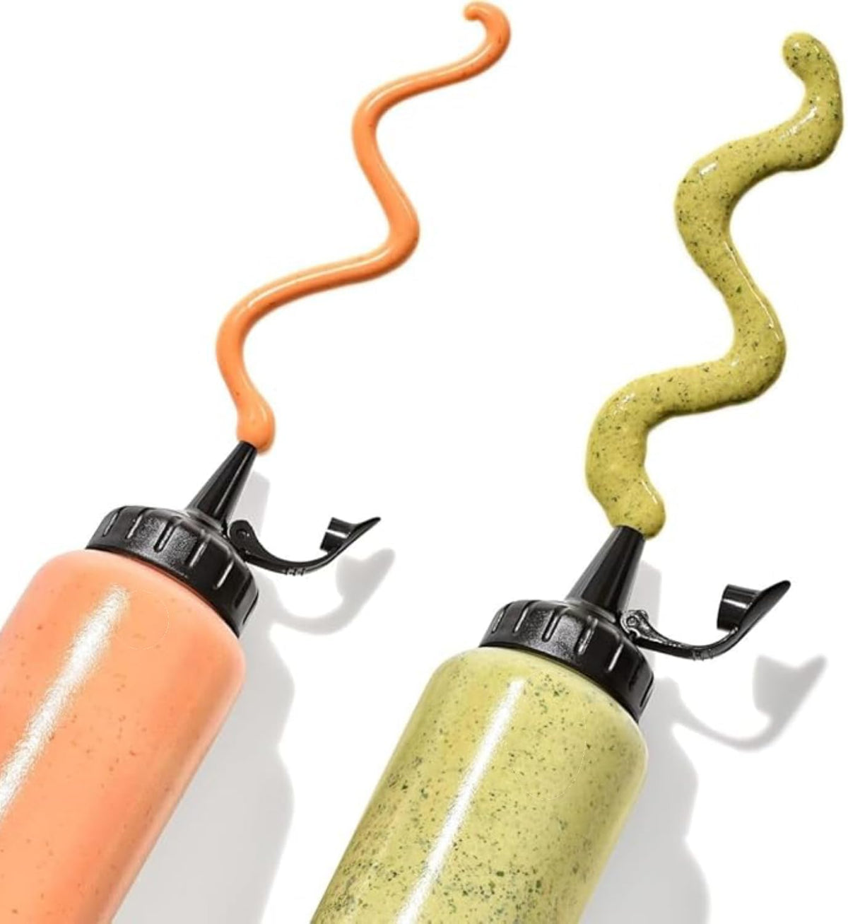 Cart In Mart Squeeze Bottles Leakproof Condiment Dispensers Sauces & Ketchup