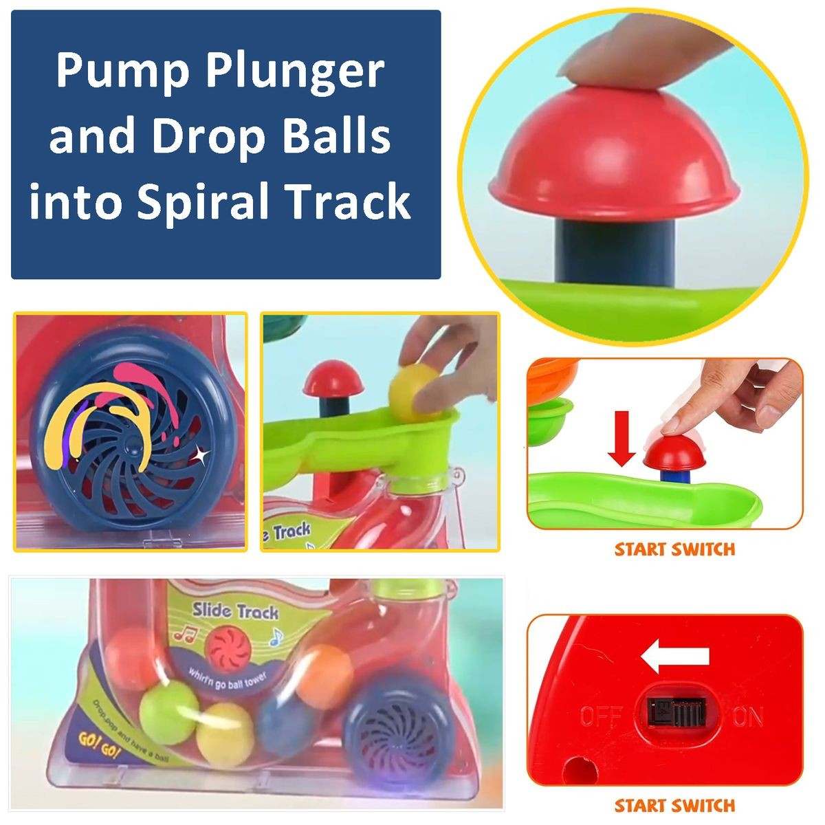 Cart In Mart Busy Ball Popper Musical Montessori Educational Toy For Baby & Toddler