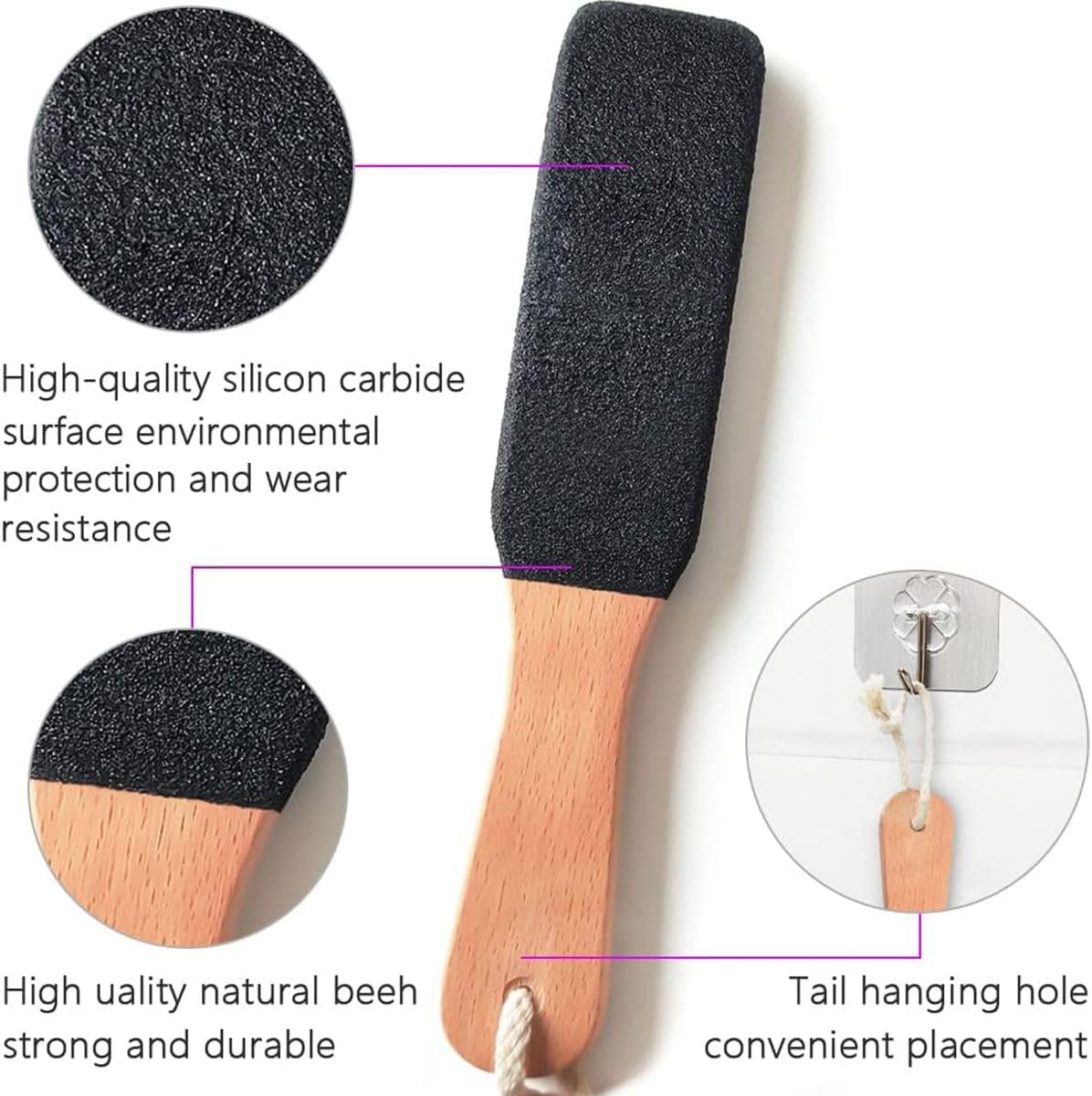 Cart In Mart 2-Pack Foot File & Rasp Pedicure Callus Remover Exfoliator Heels Dead Skin